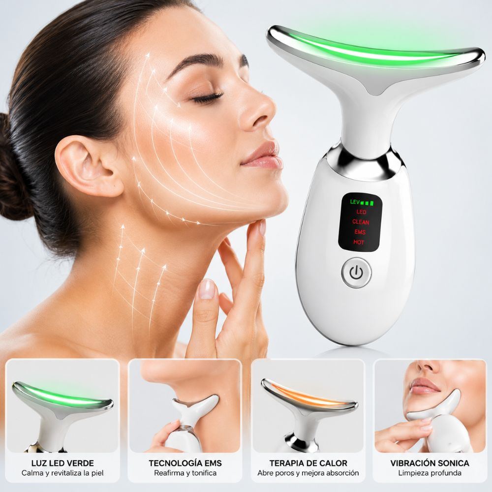 Masajeador Facial LED Reafirmante ✨