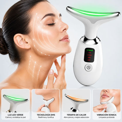 Masajeador Facial LED Reafirmante ✨