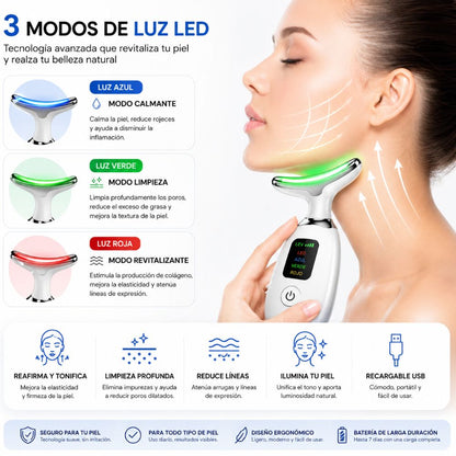 Masajeador Facial LED Reafirmante ✨