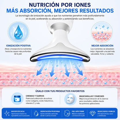 Masajeador Facial LED Reafirmante ✨